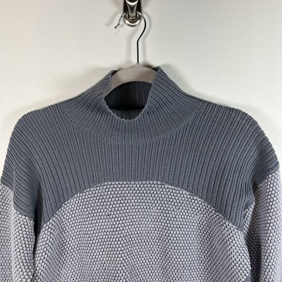 Lululemon Logo Warm & Restore Merino Wool Turtleneck Tunic Knit Sweater Women 10 - Picture 4 of 9